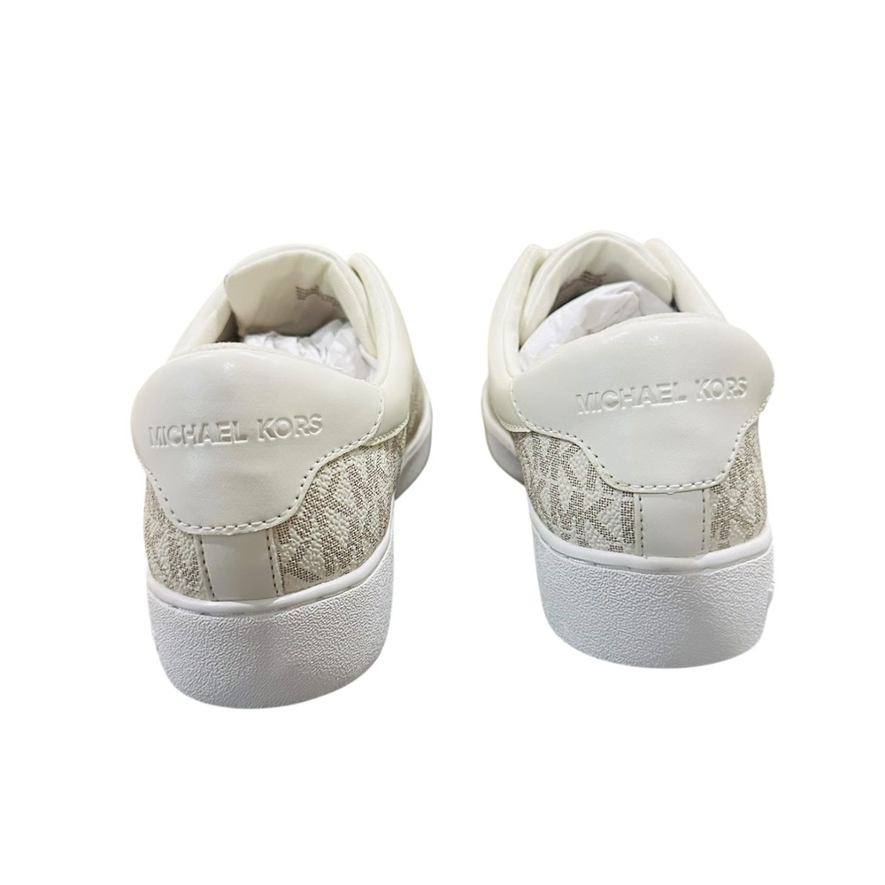 Michael Kors Keaton Zip Slip-On Sneaker Vanilla MK Logo Size 7M - Picture 6 of 10